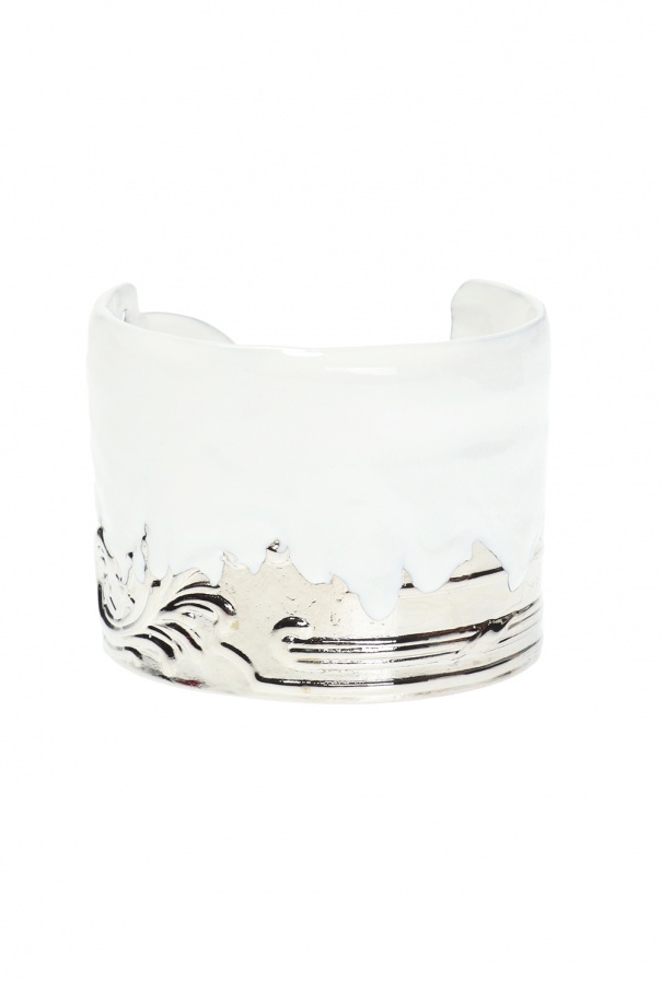 Silver Paint-splattered bracelet Maison Margiela - Vitkac France